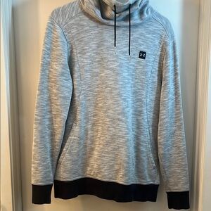 Under Armour Gray and Black Sweatshirts Athletic Fit